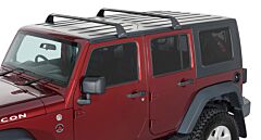 Rhino-Rack - Vortex SG Black 2 Bar Roof Rack - Jeep Wrangler JK + More