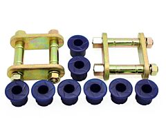 SuperPro - Nissan Navara Greasable Shackle and Bush Kit - Rear of Spring (1997-2001) (KIT0136RSK-SPR)