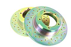 BRAKE DISC - FRONT - CROSS DRILL/GROOVED