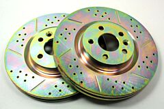 BRAKE DISC DRILLED AND GROOVED - FRONT