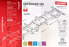 LR Defender 130 6x6 V8 Chassis BASIC