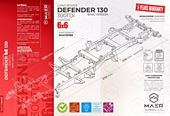LR Defender 130 6x6 300TDi Chassis BASIC