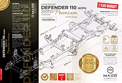 LR Defender 110 200TDi High Capacity Pick Up Chassis PREMIUM