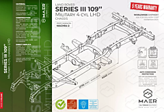 LR Series 109 III Military 4 cyl Chassis LHD