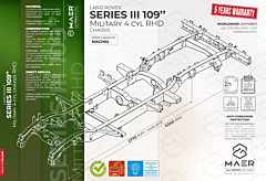 LR Series 109 III Military 4 cyl Chassis RHD