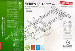 LR Series 109 II/IIA Civilian 6 cyl SW Chassis LHD