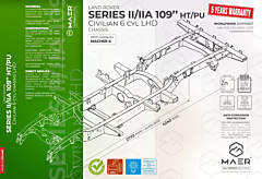 LR Series 109 II/IIA Civilian 6 cyl Hard Top/Pick Up Chassis LHD