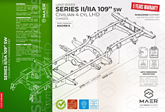 LR Series 109 II/IIA Civilian 4 cyl SW Chassis LHD