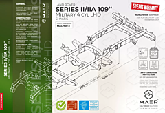 LR Series 109 II/IIA Military 4 cyl Chassis LHD