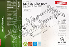 LR Series 109 II/IIA Military 6 cyl Chassis RHD