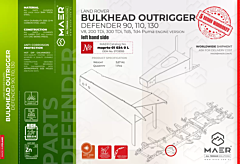 Defender 90, 110, 130 LH Bulkhead Outrigger
