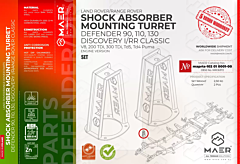 Defender 90, 110, 130 Discovery I, RR CLASSIC Shock Absorber Mounting Turret