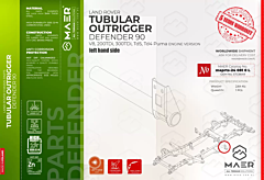 Defender 90 LH Tubular Outrigger