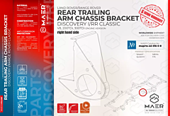 Discovery I, RR CLASSIC RH Rear Trailing Arm Chassis Bracket 