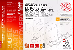 Discovery II LH Rear Chassis Outrigger W. Body Mount