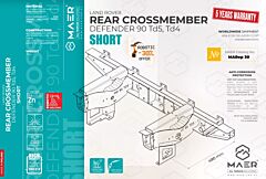 LR Defender 90 Td5, Td4 Rear Crossmember Short