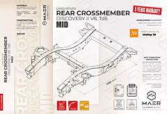 LR Discovery II V8, Td5 Rear Crossmember Mid