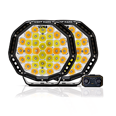 Bushranger Night Hawk VCT Series 9" LED Driving Light - KIT