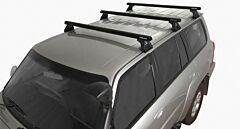 Rhino-Rack - Heavy Duty RL110 Black 3 Bar Roof Rack - Nissan Patrol GU, Y61 (1997-2017)