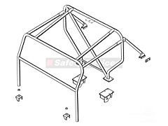 Safety Devices Roll Cage - Defender 90 - External