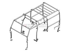 Safety Devices Roll Cage - Defender 110 S/W - Ext/Int