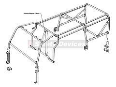 Safety Devices Roll Cage - Defender 110 S/W - Int/Ext