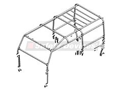 Safety Devices Roll Cage - Defender 110 - External