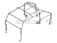 Safety Devices Roll Cage - Defender 110 D/Cab - External