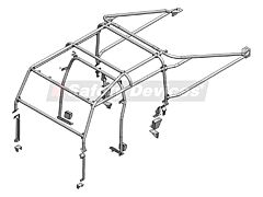 Safety Devices Roll Cage - Defender 130 D/Cap External