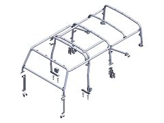 Safety Devices Roll Cage - Defender 110 Soft Top - Ext/Int