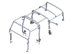 Safety Devices Roll Cage - Defender 110 Soft Top - Ext/Int