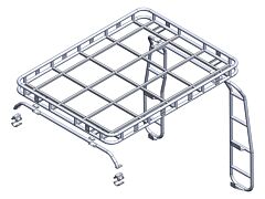 Full Rail - Explorer Roof Rack - Cage Mounted - Defender 90 & 110 Station Wagon