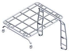 No Rail - Explorer Roof Rack - Cage Mounted - Defender 90 & 110 Station Wagon