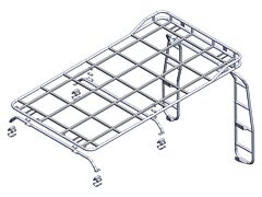 Short Rail - Explorer Roof Rack - Cage Mounted - Defender 110 Station Wagon