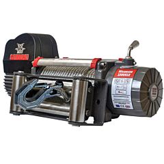 Warrior 12000 V2 Samurai 24v Electric Winch with Steel Cable
