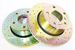 BRAKE DISC - FRONT - CROSS DRILL/GROOVED