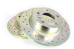 BRAKE DISC - REAR - CROSS DRILL/GROOVED