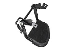 REAR FOLDING STEP - BLACK - RUBBER TOP
