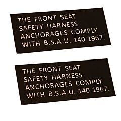 Exmoor Trim - Range Rover Classic Safety Sticker Pair 