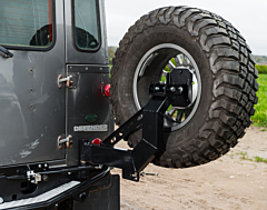 Terrafirma - Single Arm Spare Wheel Carrier - Chassis Mounted - Defender 90, Defender 110, Defender 130
