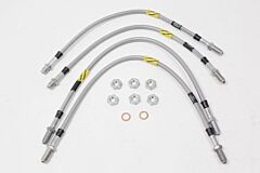 TERRAFIRMA GOODRIDGE 4 line 2 inch extended stainless steel brake hose kit all Def 99-2004 no ABS