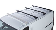 Rhino-Rack - Heavy Duty RLT600 Black 3 Bar Roof Rack (MF/MR/R) - Mitsubishi Express LWB X82 + More