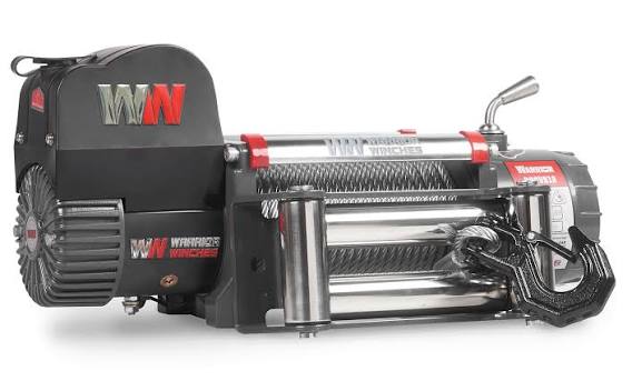 Steel cable wound onto an electric vehicle winch