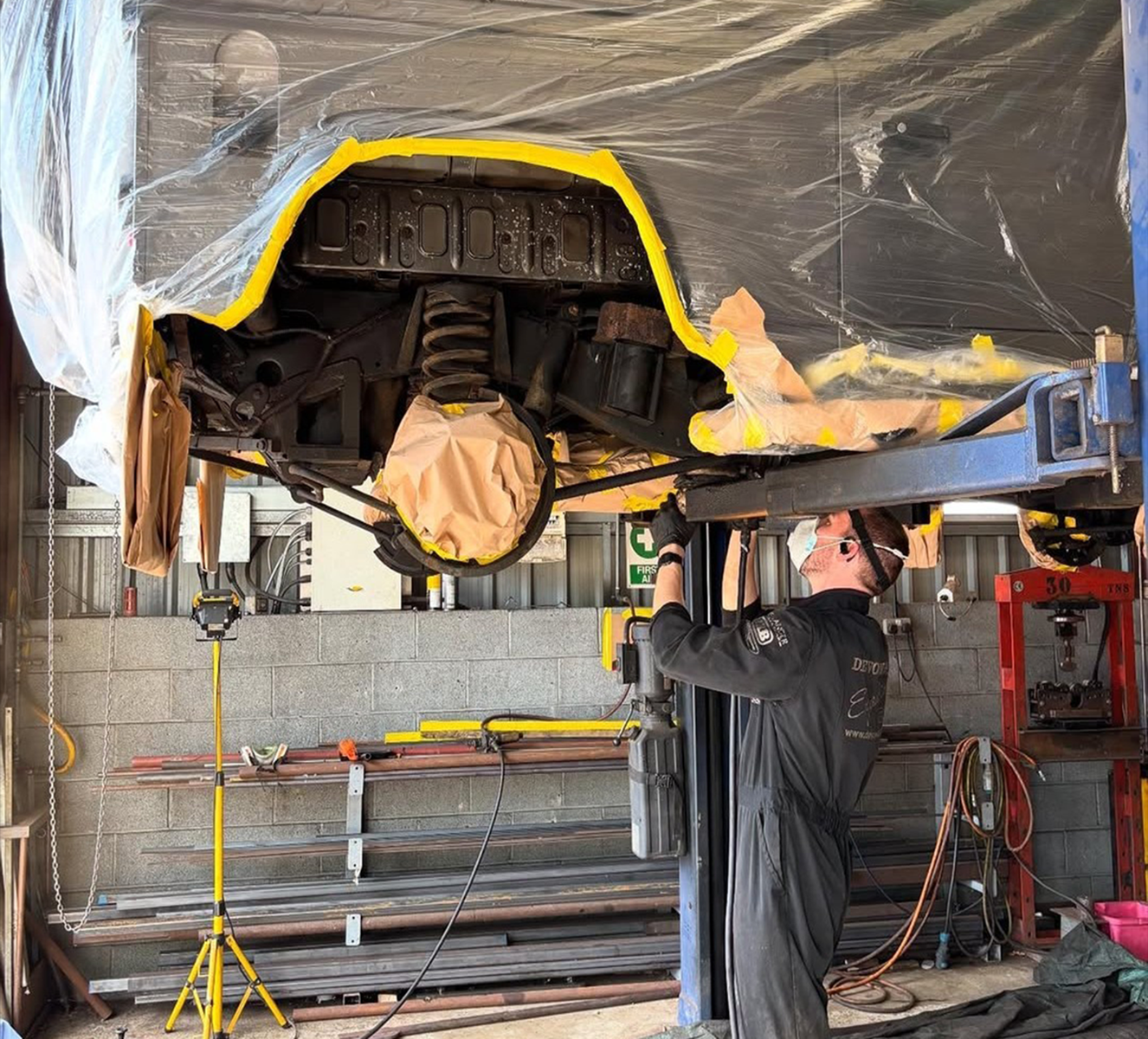 Chassis cleaning and protection treatment