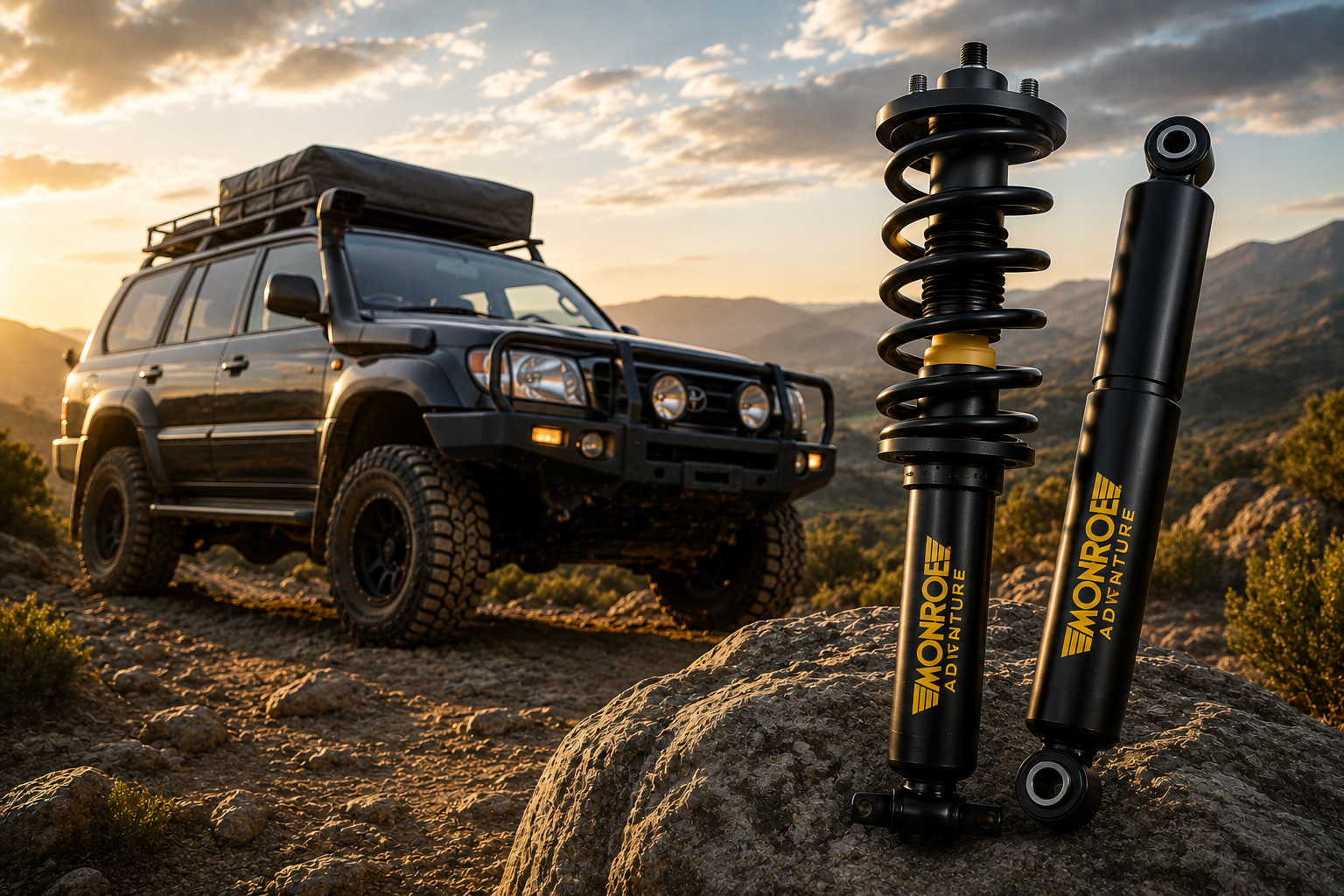 Monroe Adventure suspension for 4x4 vehicles